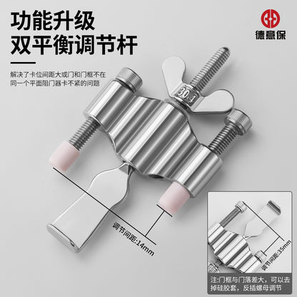 Portable Door Stopper for Hotel Doors, Suitable for Women Living Alone, Anti-Wolf and Anti-Theft, Home Travel Expert, Inward-Opening Door Stopper - image 2