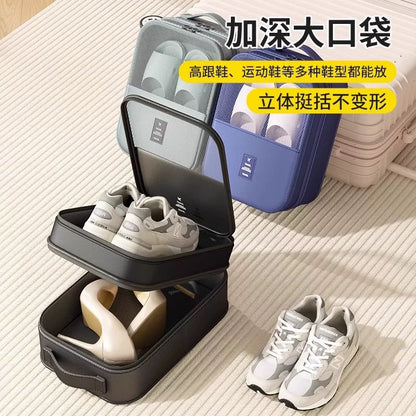 Shoe Bag Travel Storage Three-Layer Shoe Bag Portable Business Trip Travel Storage Shoe Bag Shoe Travel Storage Artifact - image 3
