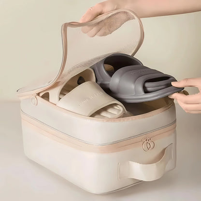Shoe Bag Travel Storage Three-Layer Shoe Bag Portable Business Trip Travel Storage Shoe Bag Shoe Travel Storage Artifact - image 4