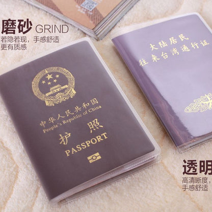 Passport Holder, Passport Cover, Travel Passport Holder, Document Bag, Frosted Transparent Passport Cover, Document Passport Protective Cover - image 2