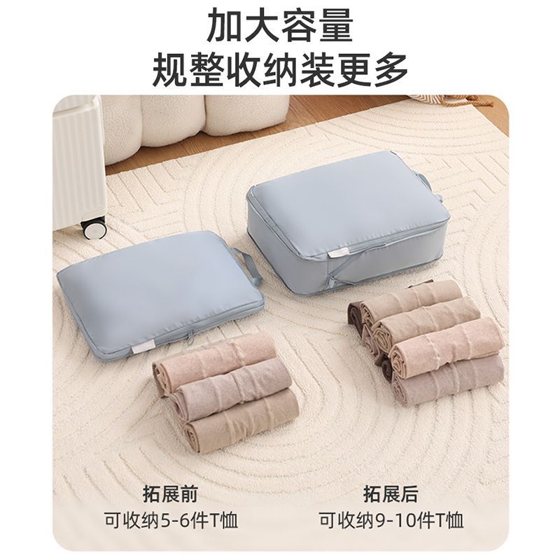 Travel Storage Bag Can Be Compressed to Hold Six Pieces of Clothing, Underwear, Shoes, Socks, and Can Be Used to Organize Luggage Bags for Wholesale - image 2