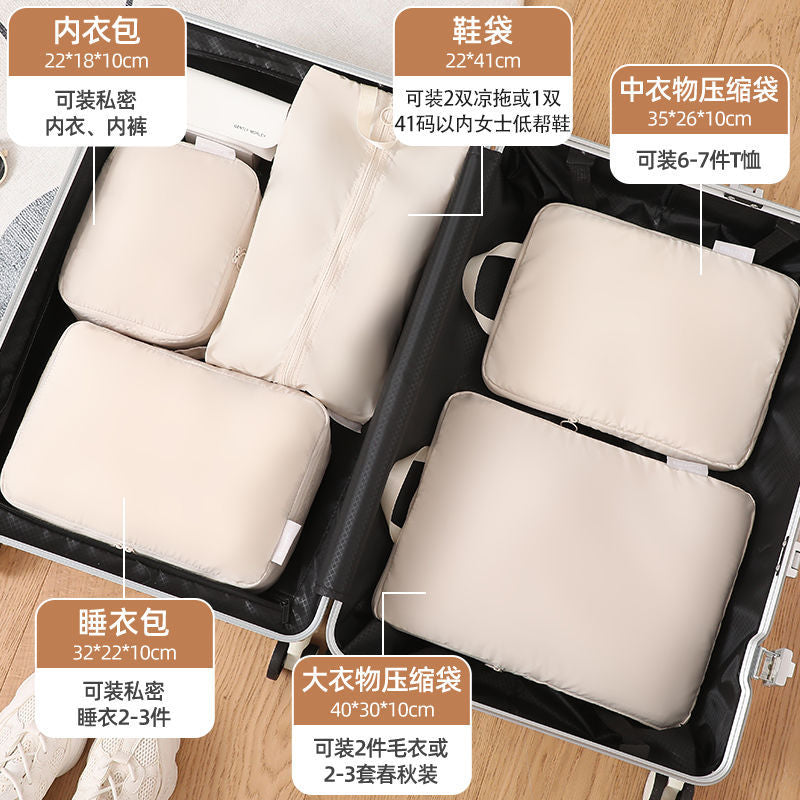 Travel Storage Bag Can Be Compressed to Hold Six Pieces of Clothing, Underwear, Shoes, Socks, and Can Be Used to Organize Luggage Bags for Wholesale - image 3