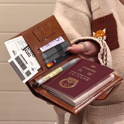 【Travel Companion】Multifunctional Passport Holder, Card Holder, Document Organizer, Ticket Holder, Wallet, Integrated Anti-Theft Protection - image 4
