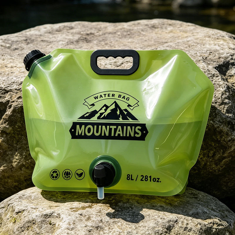 Cross-Border Outdoor Portable Folding Water Bag for Mountaineering, Travel, Camping, Soft Water Storage Bag, Water Carrying Bag, Large Capacity Water Storage Ba - image 2