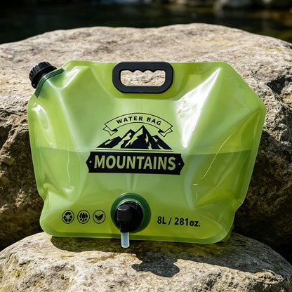 Cross-Border Outdoor Portable Folding Water Bag for Mountaineering, Travel, Camping, Soft Water Storage Bag, Water Carrying Bag, Large Capacity Water Storage Ba - image 2