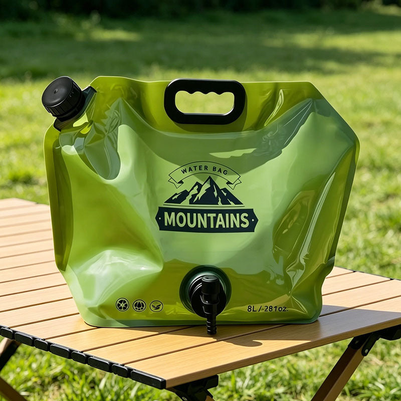 Cross-Border Outdoor Portable Folding Water Bag for Mountaineering, Travel, Camping, Soft Water Storage Bag, Water Carrying Bag, Large Capacity Water Storage Ba - image 3