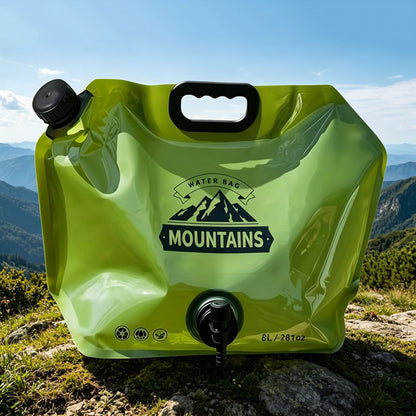 Cross-Border Outdoor Portable Folding Water Bag for Mountaineering, Travel, Camping, Soft Water Storage Bag, Water Carrying Bag, Large Capacity Water Storage Ba - image 4