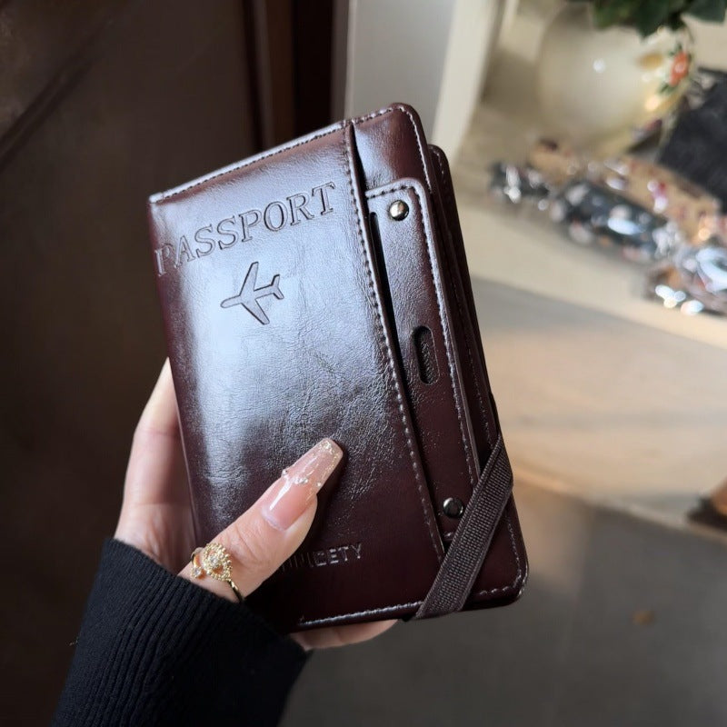 [Travel Items] Multifunctional Passport Holder, Document Holder, Ticket Holder, Wallet, All-In-One Anti-Theft Brush - image 1
