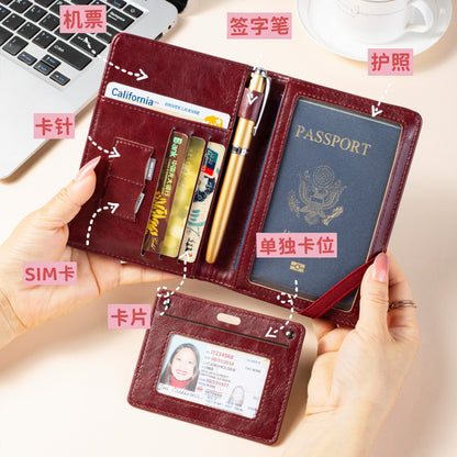 [Travel Items] Multifunctional Passport Holder, Document Holder, Ticket Holder, Wallet, All-In-One Anti-Theft Brush - image 2