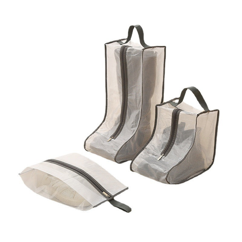 Shoe Storage Bag Travel Visible Dustproof Bag Multifunctional Waterproof Shoe Cover Pvc Home Portable Boot Shoe Bag - image 5