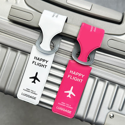 Cross-Border Pvc Hot-Pressed Luggage Tag Travel Luggage Tag Anti-Loss Aircraft Check-In Boarding Pass Luggage Tag - image 3