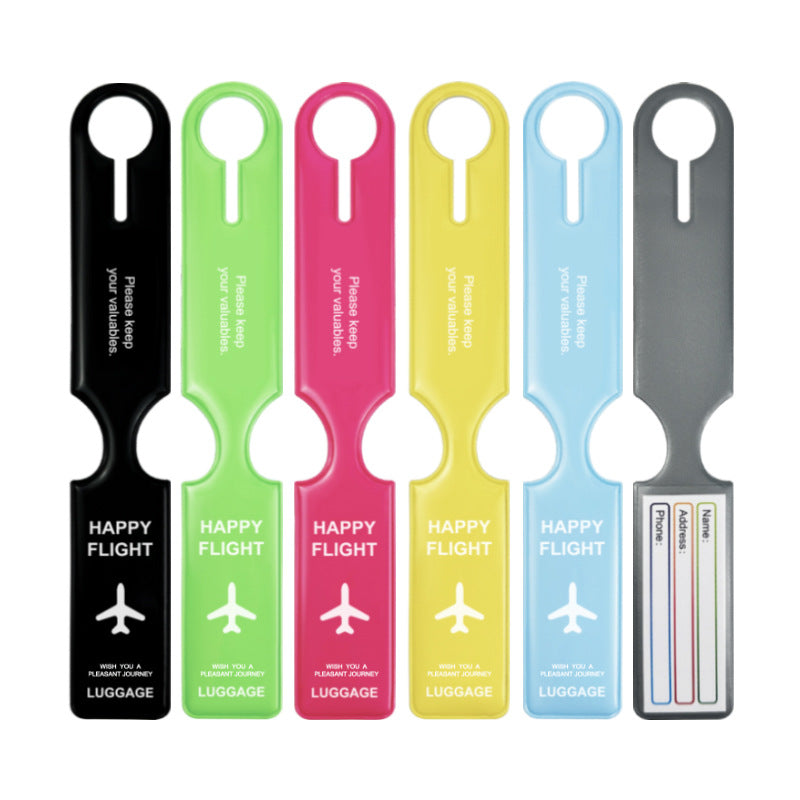 Cross-Border Pvc Hot-Pressed Luggage Tag Travel Luggage Tag Anti-Loss Aircraft Check-In Boarding Pass Luggage Tag - image 5
