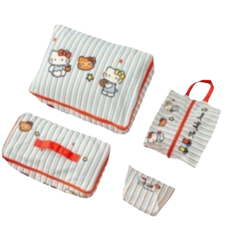 Travel Storage Bag Suitcase Clothing Storage Bag Waterproof Clothes Underwear Shoes Four-Piece Set Separate Bags - image 5