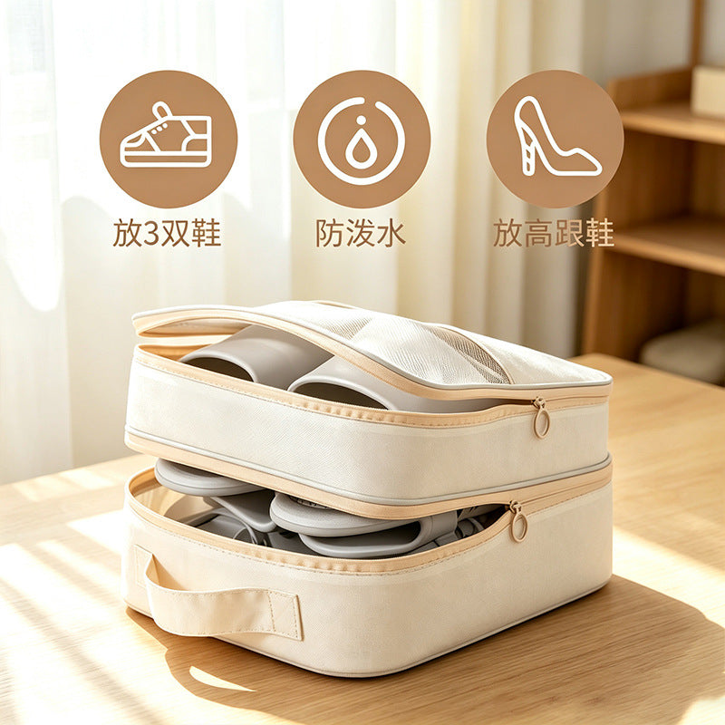 Business Trip Shoe Cosmetics Bag Portable Suitcase Dust-Proof Slippers Cosmetics Bag Travel Shoe Bag - image 3
