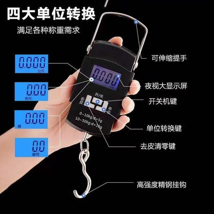 Portable Digital Scale 50kg Portable Hook Luggage Fishing Scale Small Cross-Border Spring High-Precision Manufacturer Food Scale - image 4