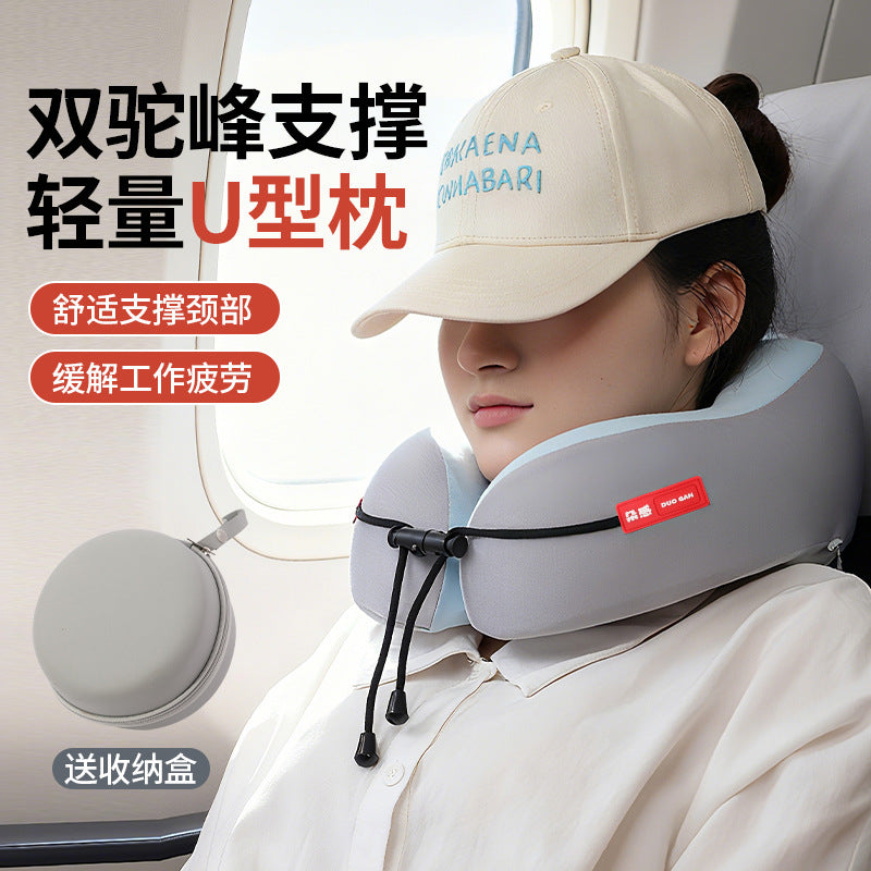 Cross-Border Portable U-Shaped Pillow Wholesale Travel Foldable Neck Pillow Office Nap Pillow Foldable - image 3