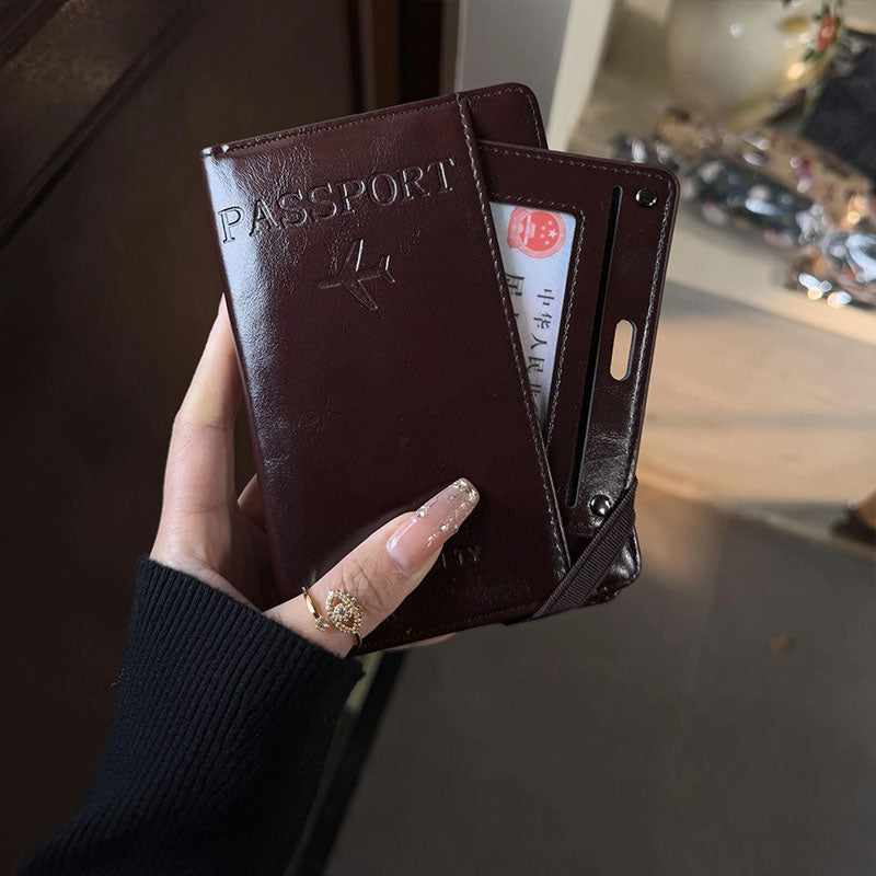 Passport Holder New Model Multifunctional Storage Card Holder All-In-One for International Travel Men and Women Passport Bag Ticket Holder Document Organizer - image 2