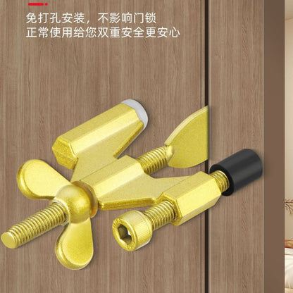 Convenient Butterfly Door Stopper Door Lock Hotel Portable Anti-Theft Anti-Collision Travel Door Safety Lock Door Stopper - image 2