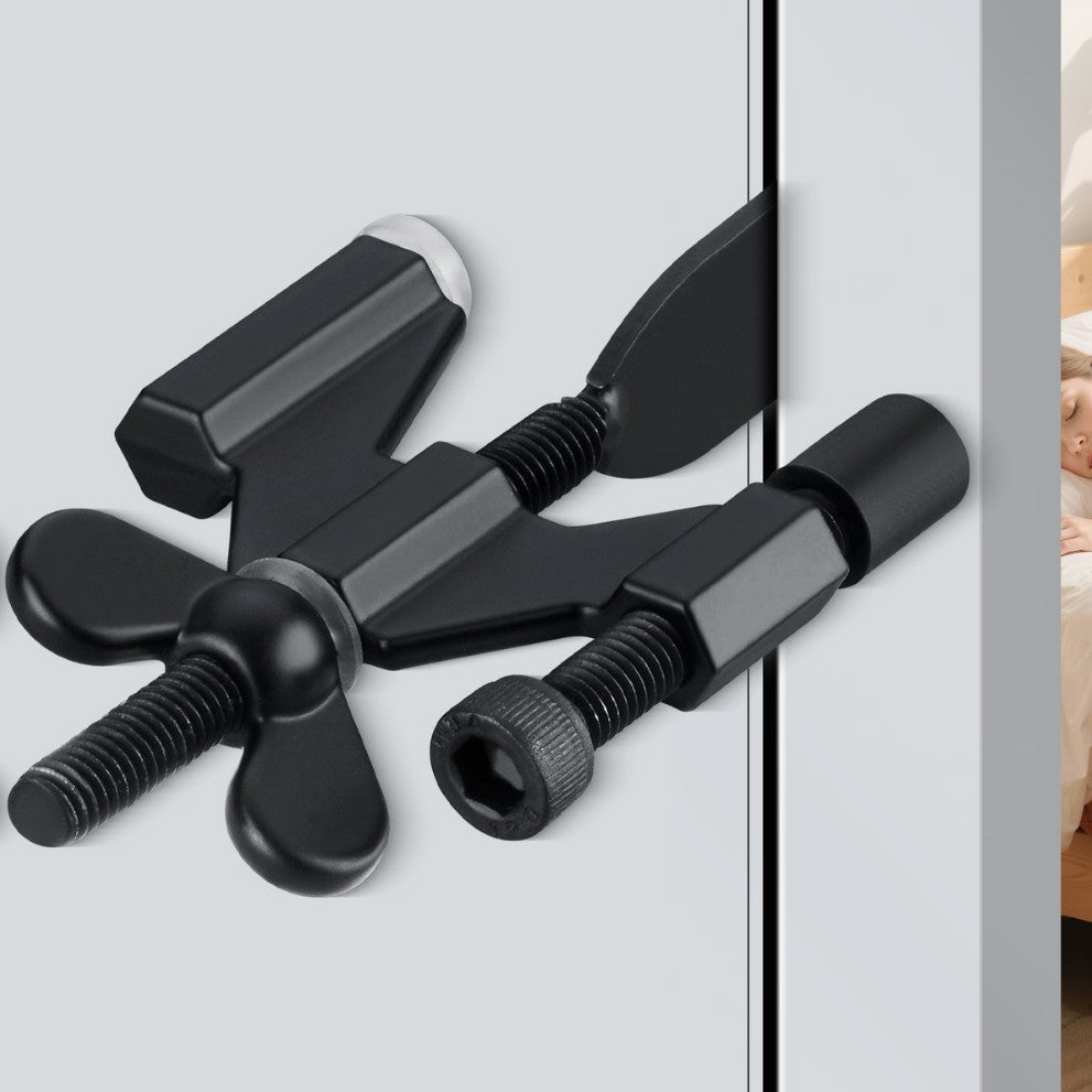 Convenient Butterfly Door Stopper Door Lock Hotel Portable Anti-Theft Anti-Collision Travel Door Safety Lock Door Stopper - image 3