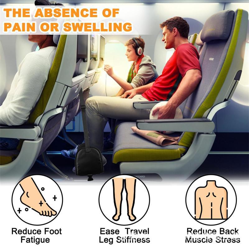 Cross-Border Hot-Selling Comfortable Foot Rest Hammock Office Hammock Strap Airplane High-Speed Rail Portable Travel Foot Rest Hammock - image 4
