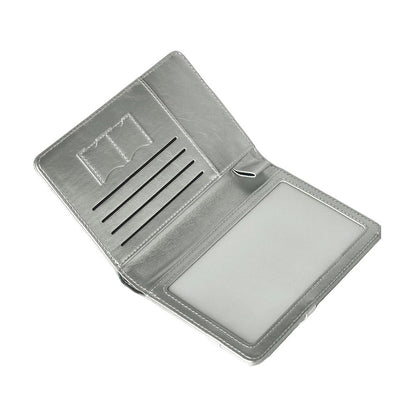 Niche Korean-Style Silver-Gray Passport Holder with High Aesthetic Value for Overseas Travel, Id Document Storage Cover, Card Holder with a Sense of Sophisticat - image 4