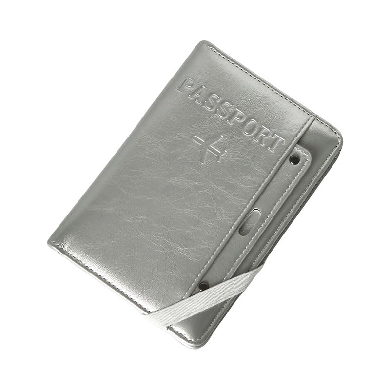 Niche Korean-Style Silver-Gray Passport Holder with High Aesthetic Value for Overseas Travel, Id Document Storage Cover, Card Holder with a Sense of Sophisticat - image 5