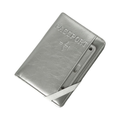 Niche Korean-Style Silver-Gray Passport Holder with High Aesthetic Value for Overseas Travel, Id Document Storage Cover, Card Holder with a Sense of Sophisticat - image 5