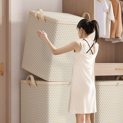 Jumbo Bedroom Storage Bag Organizer Box for Home Clothes, Gray Corrugated Packing Bag Factory Wholesale - image 2