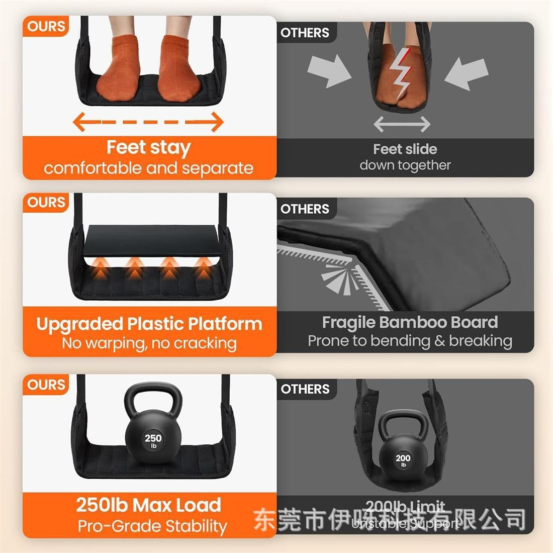 Travel Foot Rest Hammock Desk Hanging Foot Outdoor Foot Rest Hammock Portable Aircraft Hammock High-Speed Rail Seat Foot Rest - image 2