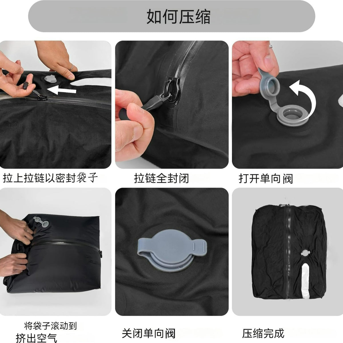 Travel Vacuum Bag Compression Bag Airtight Moisture-Proof Waterproof Suitcase Travel Clothing Packing Organizer Storage Bag - image 4