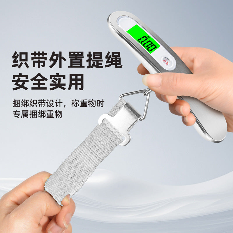 Stainless Steel Portable Electronic Scale 50kg Convenient High-Precision Household Express Scale Small Luggage Travel Scale - image 3