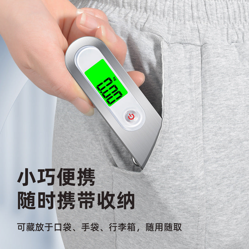 Stainless Steel Portable Electronic Scale 50kg Convenient High-Precision Household Express Scale Small Luggage Travel Scale - image 4