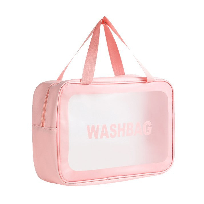 Travel Cosmetics Bag Satchel Cosmetics Cosmetics Bag Ins Style Large Capacity Waterproof Toiletry Bag Satchel for Bathing Out - image 5