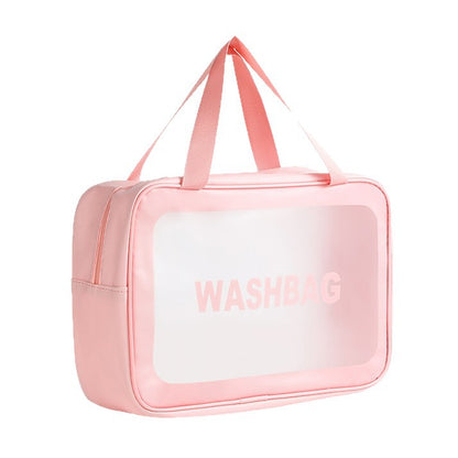 Travel Cosmetics Bag Satchel Cosmetics Cosmetics Bag Ins Style Large Capacity Waterproof Toiletry Bag Satchel for Bathing Out - image 5