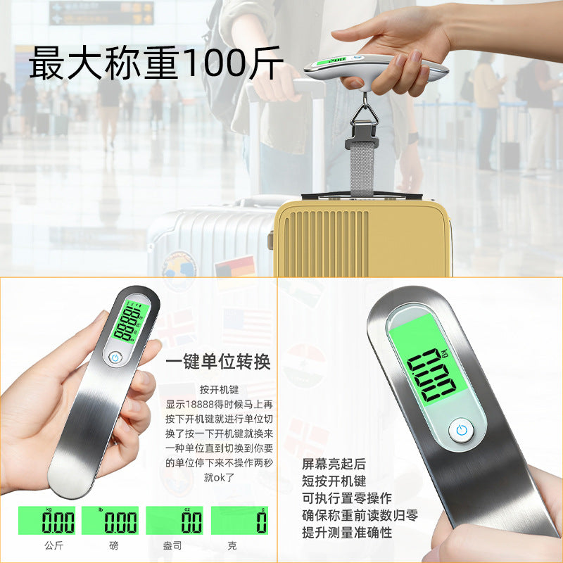 Cross-Border In-Stock 50kg High-Precision Portable Electronic Scale, Portable Luggage Scale, Travel and Home-Use Accurate Handheld Scale - image 2