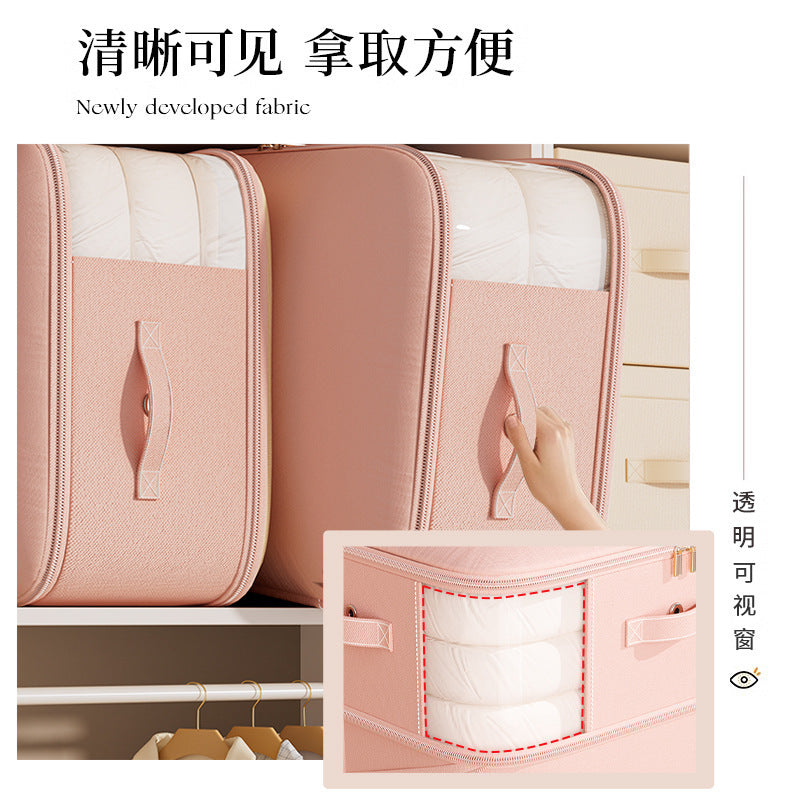 Twill See-Through Quilt down Jacket Compression Storage Bag Wardrobe Large Capacity Quilt Clothing Organizing Packing Bag - image 4