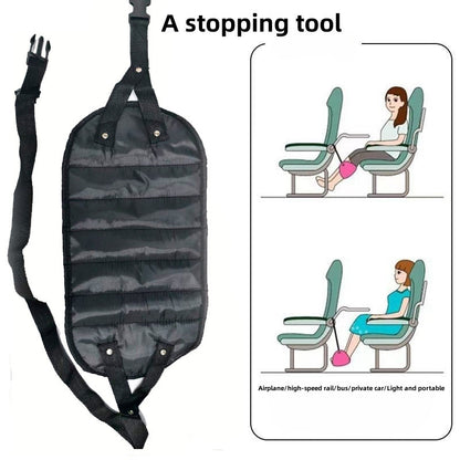 New Long-Distance Travel Airplane Foot Rest Hammock Portable Leisure under Table Hammock Multi-Functional Office Sleeping Foot Rest - image 4