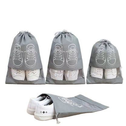 Shoe Storage Bag Dustproof Moisture-Proof Drawstring Pouch Student Dormitory Organizing Shoe Bag Travel Self-Sealing Bag - image 5