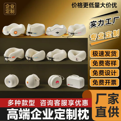 Travel U-Shaped Pillow Neck Pillow Neck Pillow Memory Foam Airplane Neck Pillow Office Nap Travel U-Shaped Pillow Portable - image 2