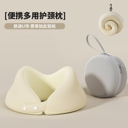 Topentar Memory Foam U-Shaped Pillow Portable Neck Pillow Travel Airplane Travel Sleeping Artifact Neck Pillow U-Shaped Pillow - image 1