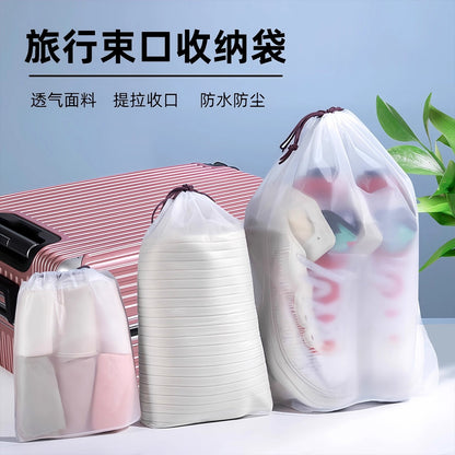 Travel Storage Bag Waterproof Drawstring Pouch Business Trip Suitcase Dustproof Underwear Clothes Shoes Packing Bag - image 2