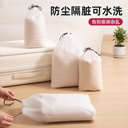 Travel Storage Bag Waterproof Drawstring Pouch Business Trip Suitcase Dustproof Underwear Clothes Shoes Packing Bag - image 4