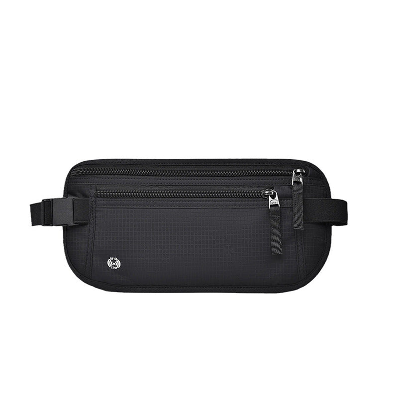 Anti-Theft European Travel Passport Document Bag, Personal Invisible Waterproof Coin Mobile Phone Waist Bag, Document Storage Bag - image 5