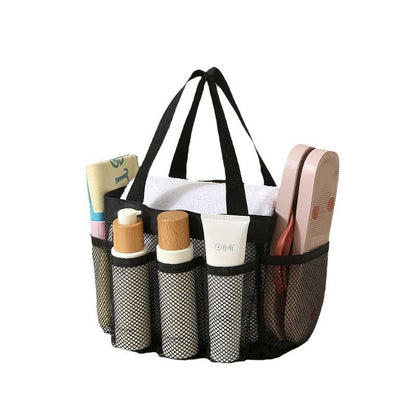 New Beach Bag Large Capacity Mesh Beach Bag Shoulder Portable Toiletry Bag Travel Hollow Mesh Storage Bag - image 5