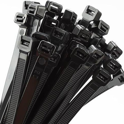Nylon Cable Ties Self-Locking Fastening Nylon Ties White Black 100 Cable Ties for Bundling Cables and Packing - image 4