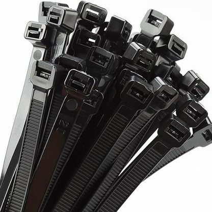 Nylon Cable Ties Self-Locking Fastening Nylon Ties White Black 100 Cable Ties for Bundling Cables and Packing - image 4