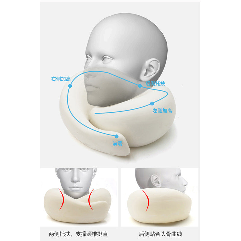 Amazon's Popular U-Shaped Pillow Hooded Memory Foam Neck Nap Airplane Neck Pillow Can Be Stored as a Travel Pillow - image 4