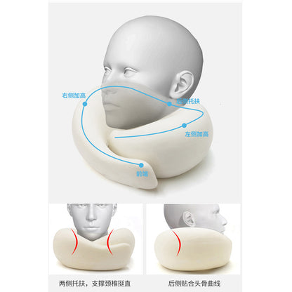 Amazon's Popular U-Shaped Pillow Hooded Memory Foam Neck Nap Airplane Neck Pillow Can Be Stored as a Travel Pillow - image 4