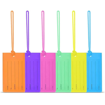 Cross-Border Colorful Pvc Luggage Tag Suitcase Checked Anti-Lost Name Tag Label Hanging Tag Logistics Identification Boarding Pass - image 2