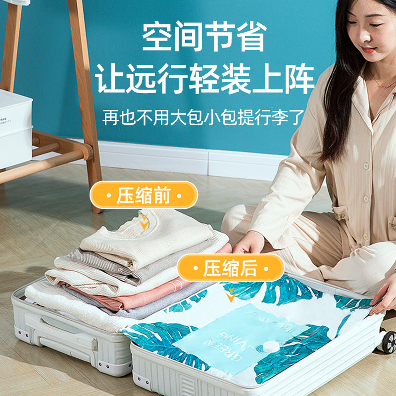 Vacuum Compression Bag Thickeneded Storage Clothing Quilt Air Extraction Household Clothing Quilt down Jacket Large Bag - image 2